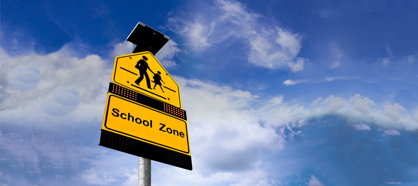 School zone sign